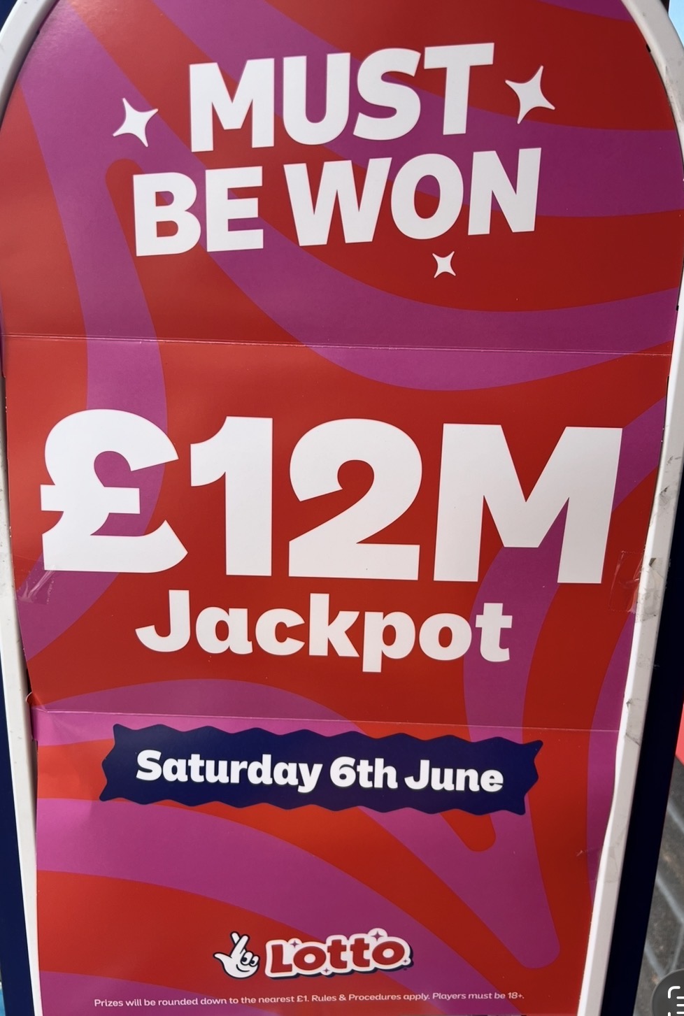 £12 Million MBW Lotto 57 - Saturday 6th June